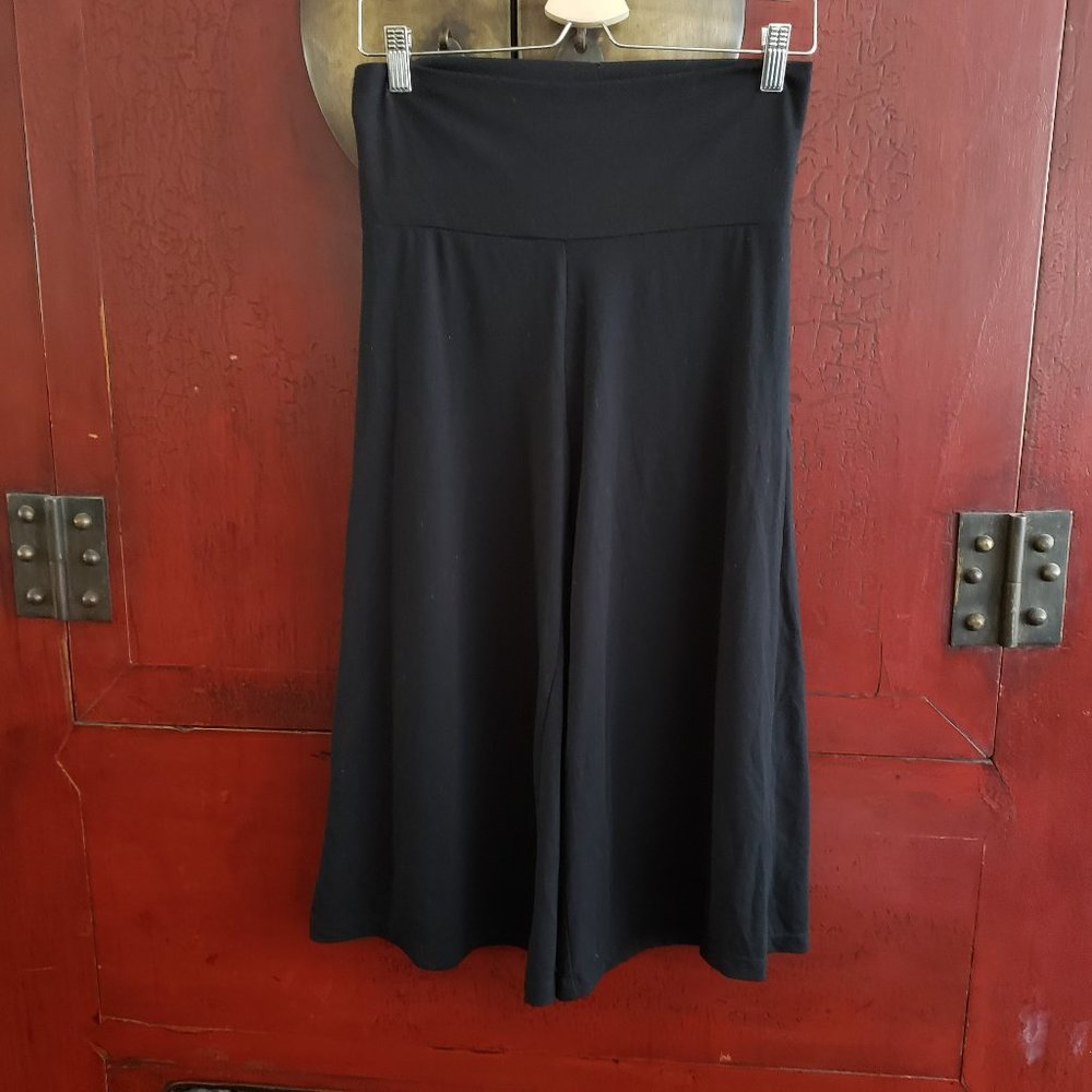 Dynamite Black Wide Leg Stretchy Flared Skort/ Pants - Size XS